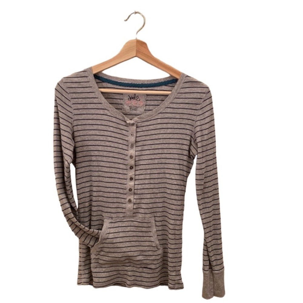 Y2K Striped Henley